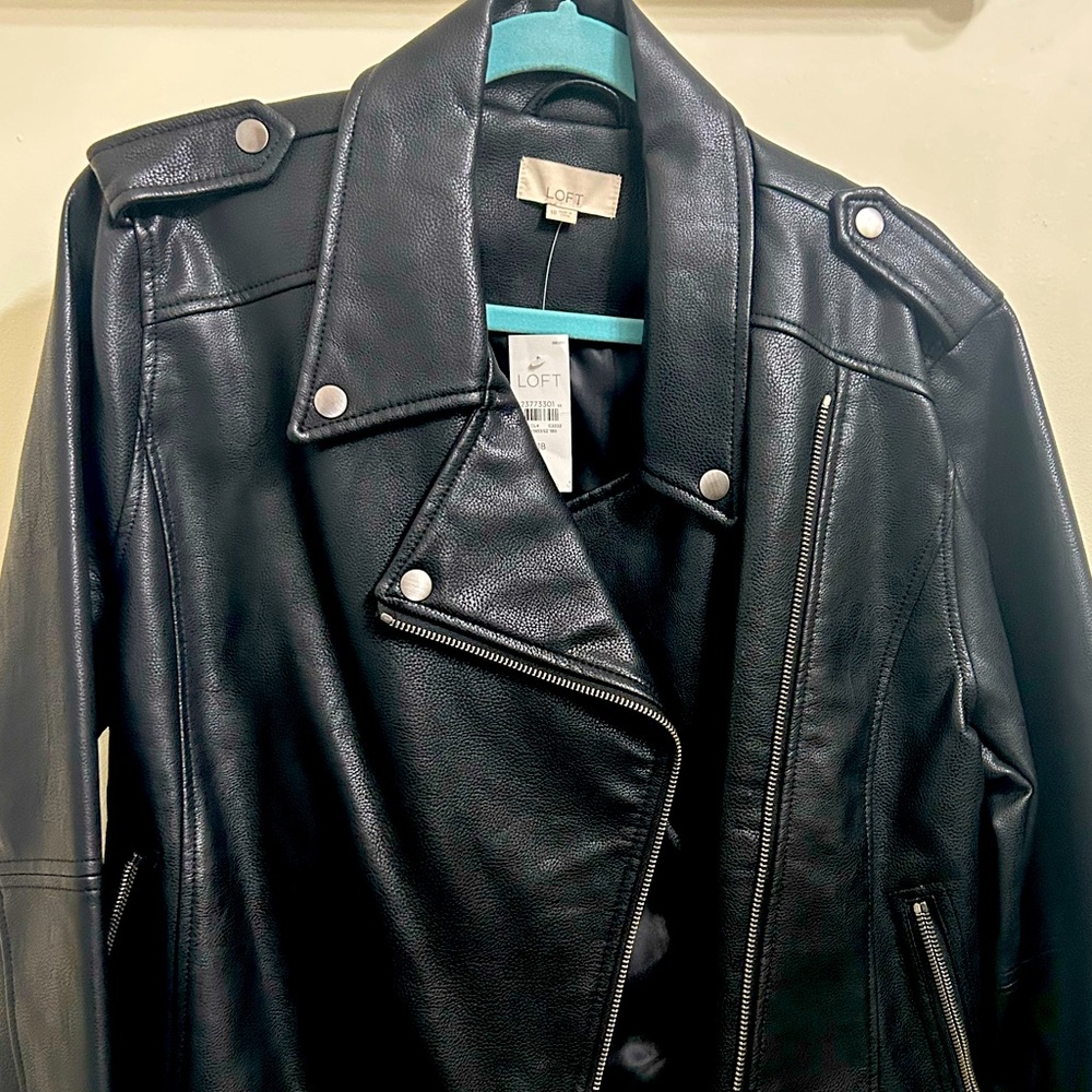 Loft “leather” jacket NWT